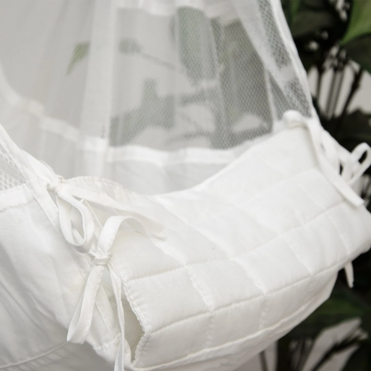 Babyhängematte Baby-Feder-Wiege Mit Spreizstab | 100% Baumwolle Naturstoff | Kinderhängematte Hängew - Image 6