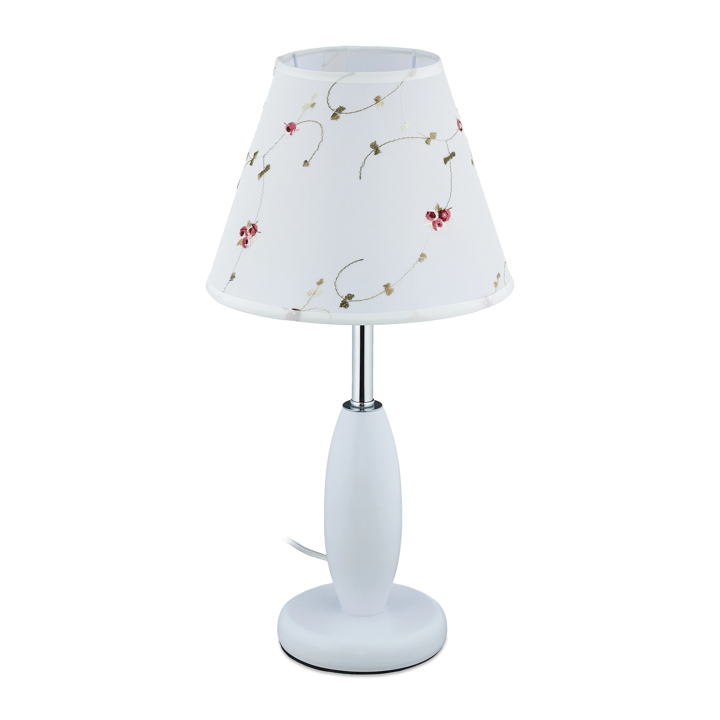 Relaxdays Tischlampe Blumen
