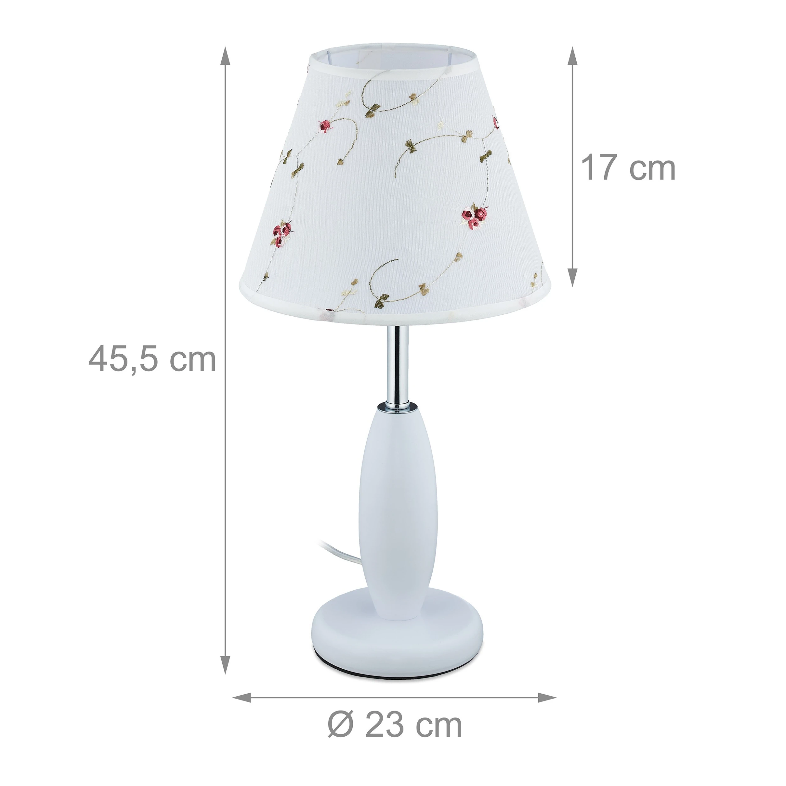 Relaxdays Tischlampe Blumen – Bild 4