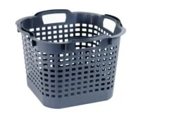 GreenLife Uni-Korb 25 Kg, 3 Stück, Drehstapelbar, Grau