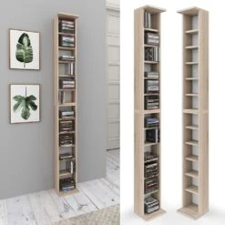 VICCO CD Regal DVD Ständer Sonoma Wandregal Hängeregal Bücherregal Büroregal