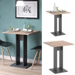 Vicco Säulentisch Esstisch Küchentisch Ewert Anthrazit Goldkraft Esszimmer Tisch