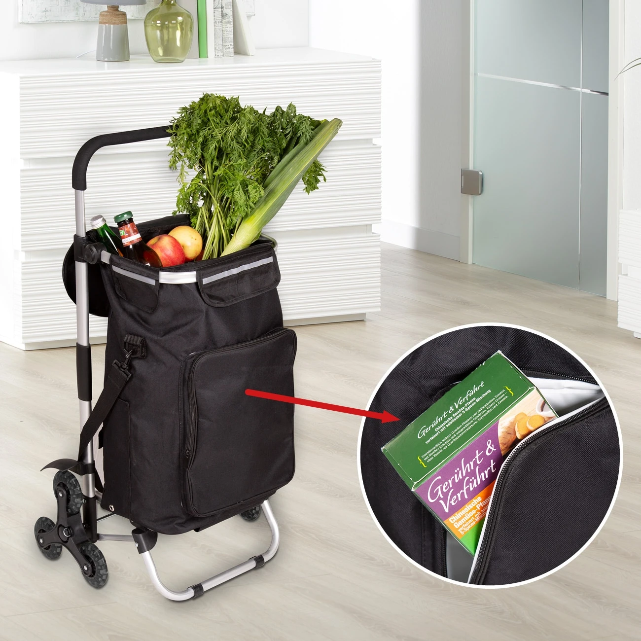 Aktivshop Treppensteiger-Einkaufsroller Premium