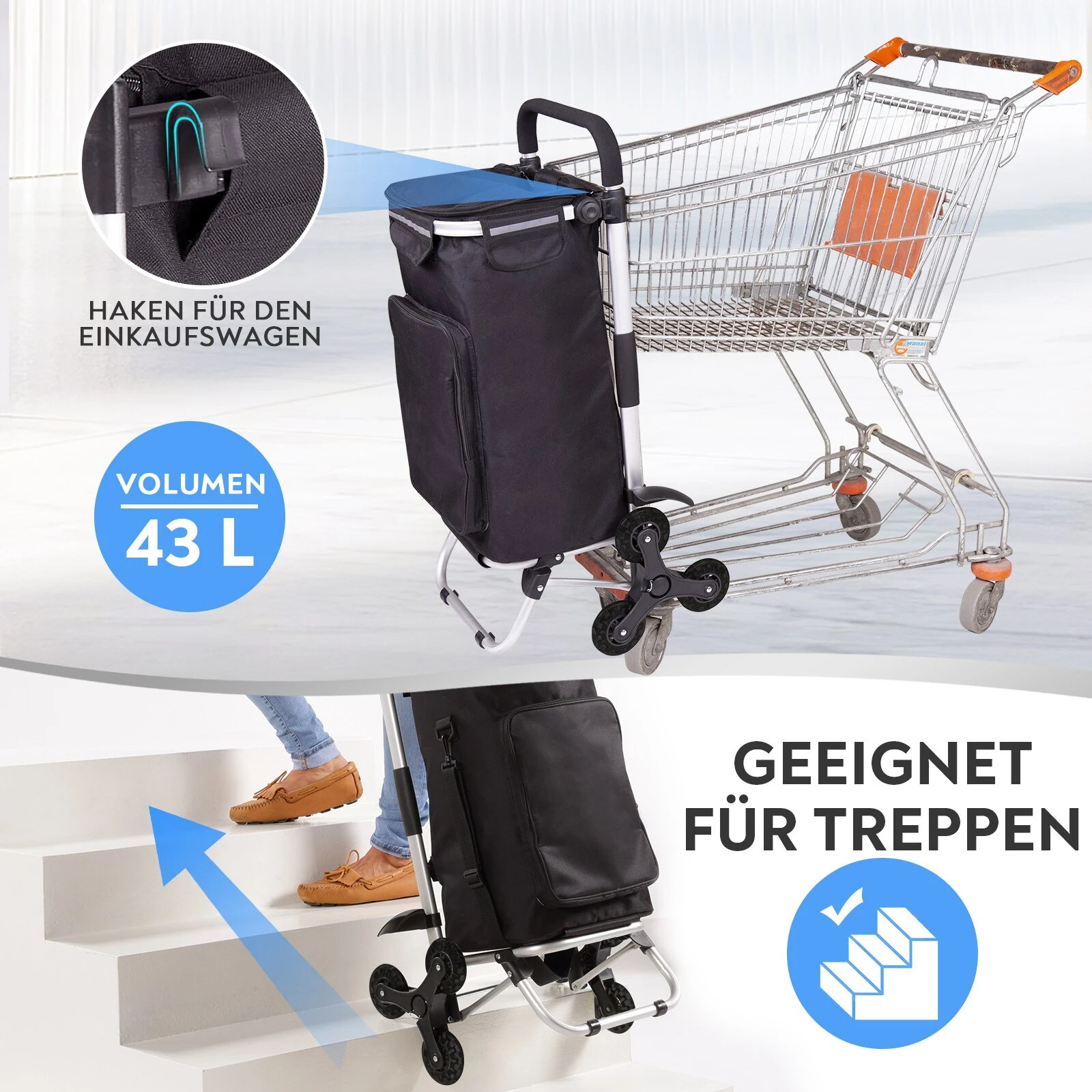 Aktivshop Treppensteiger-Einkaufsroller Premium - Image 4