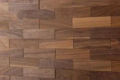 Wodewa Wandverkleidung Holz 3D Optik Nussbaum, Geölt 1m² Wandpaneele Moderne Wanddekoration Holzverkleidung Holzwand Wohnzimmer Küche Schlafzimmer